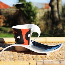 Tasse et sous tasse New Wave Villeroy & Boch design Marc Manu