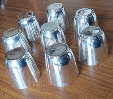 Gobelets métal argenté