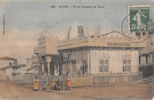 CPA ALGERIE ALGER ECOLE INDIGENE DE TAPIS