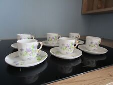 6 TASSES A CAFE & SOUS TASSES