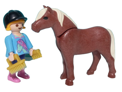 Playmobil figurine fille avec - figurine,