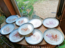 Lot 9 assiettes anciennes