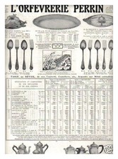 PUBLICITE ORFEVRERIE PERRIN