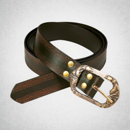 Ceinture viking cuir marron - viking,