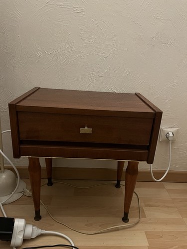 Table chevet vintage avec - table,