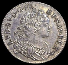 Écu France-Navarre 1719 X Amiens Louis XV Splendide 🤩