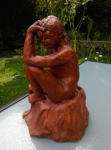 Superbe sculpture femme - nue, en