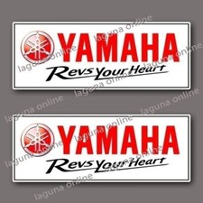 autocollant décalcomanie résistant aux intempéries logo yamaha revsyour heart...