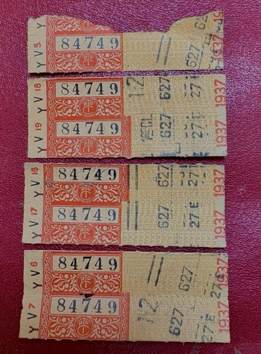 Lot tickets tcrp autobus - 7,
