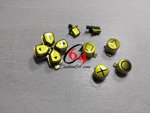 Kit boutons ps5 - boutons, or
