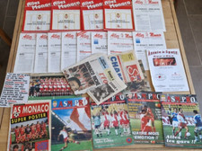 Lot Revue bulletin officiel journal  anciens  match AS MONACO