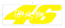 STICKER JAUNE FLUO 46  THANK