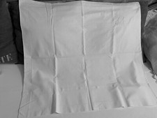 Ancienne Taie D’oreiller Blanche Brodée Monogramme S Point Jour