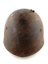 CBR* (REF7298) Coque de casque italien impacté ww2 ? armée helmet casco  UE ONLY
