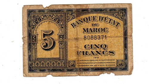 Banque etat maroc morocco - maroc,