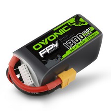 6s Lipo Batterie 1300mAh 100C 22.2V FPV Batterie avec Connecteur XT60 pour FP...