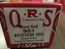 QRS Piano Roll WHISPERING HOPE