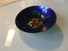 Coupelle en cuivre,  émaillée.