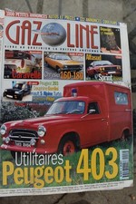 GAZOLINE N°46 PEUGEOT 403 / RENAULT CARAVELLE / CHYSLER 160-180 / SPRINT VELOCE