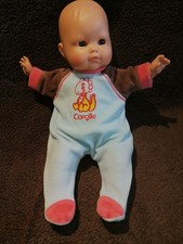 POUPEE COROLLE Poupon Bébé  Baby doll yeux dormeurs 36 Cm Corps Mou Vintage 1990