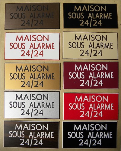 Plaque gravée maison - gravée, sous