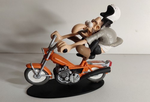 Figurine moto résine joe - résine,