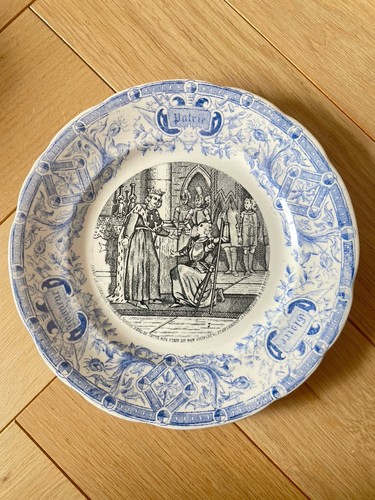 Assiette parlante faience - assiette, en