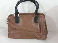 Sac fourre tout marron Mango, bon état mais quelques traces d'usures 33x24cm