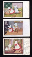 SUNBONNET LOT 5 PC 1905 - SCRUBBING DAY, WASH DAY, BAKING DAY - AUSTEN - 15