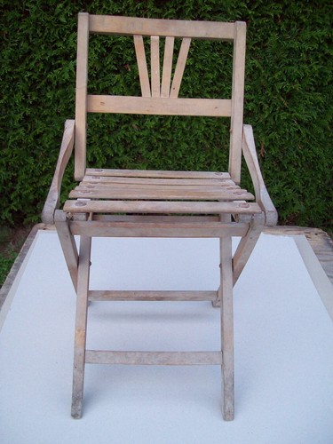Ancien fauteuil pliable - ancien, de