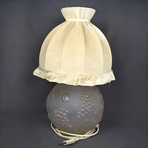 Lampe ancienne pied - , verre