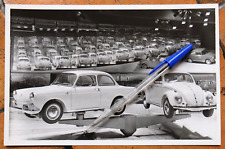 ? Photo auto presse Originale 1961 VW NOTCHBACK KAFER BEETLE Motorshow Foto