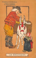 CPA 29 LA BRETAGNE PUBLICITE