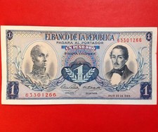1966 Colombia Un Peso Oro