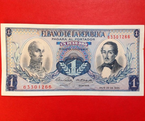 1966 colombia peso oro - colombia,