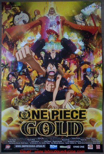 One piece gold affiche - one,