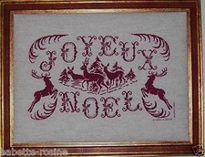 GRILLE POINT de CROIX - MARQUOIR JOYEUX NOËL - réf : 2002