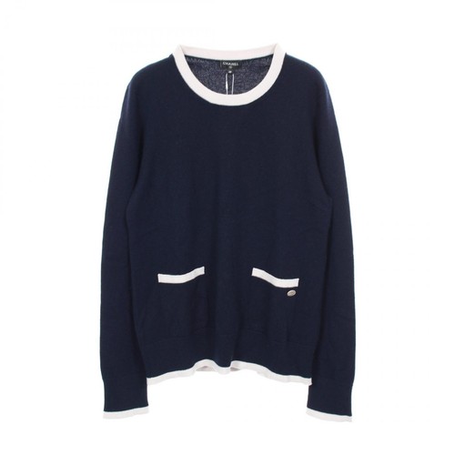 Pull tricoté boutonné chanel - pull,