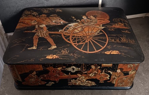 Ancien beau coffret - , boîte