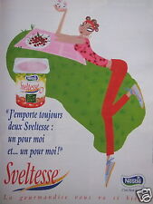 PUBLICITÉ 1997 NESTLÉ SVELTESSE FRUIT DU SOLEIL - PIQUE NIQUE - ADVERTISING