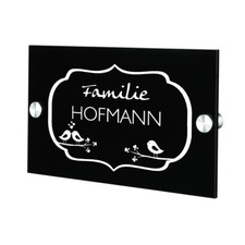 Verre Acrylique Panneau Avec Gravure Motif Vintage, Rétro Birdie