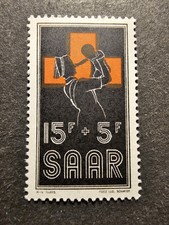 TIMBRE FRANCE COLONIE SARRE LA