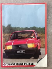 catalogue publicitaire TALBOT