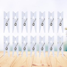 200 Pcs Pinces Photo Petites À Linge Clips En Bois Vêtements