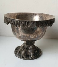 Rafraichisseur centre table piedouche victorien ours polaire 1874 no elkington