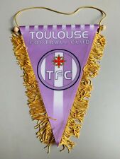 Toulouse TFC grand fanion vintage foot football pennant banderin 35cm x 28cm