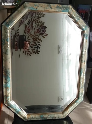 Miroir contemporain biseauté