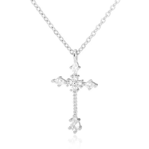 Pendentif croix argent femmes - croix,