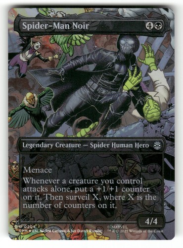 Spider man noir - spider-man, (borderless)