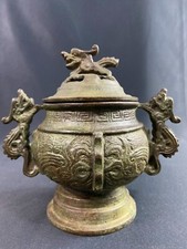 Brûle parfum XIXe en bronze